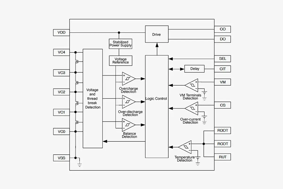 BMS Circuit Schematic Diagram